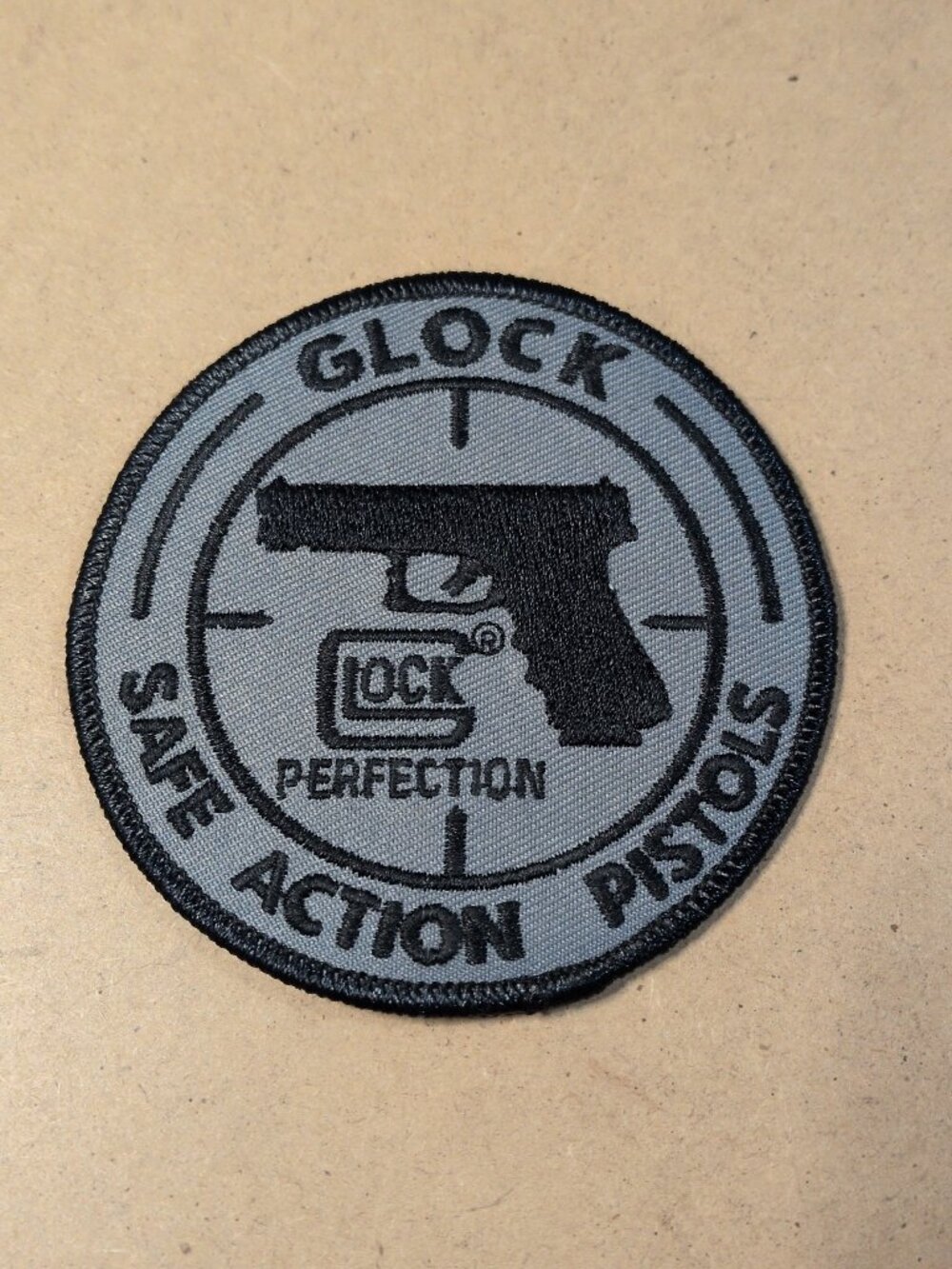 Glock Embroidered Velcro Patch 3 1/2" x 3 1/2"  *NEW*